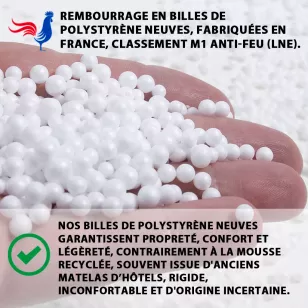 Billes de Polystyrène Neuves pour Tous Types de Poufs – Remplissage Confortable et Durable