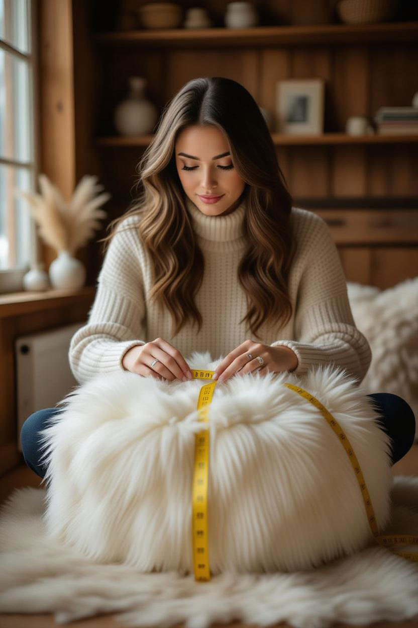 mesur pouf pour remplissage