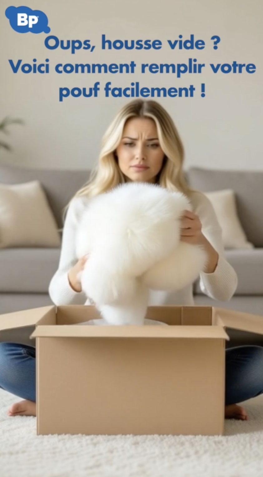 billes polystyrène pour housse vide de pouf